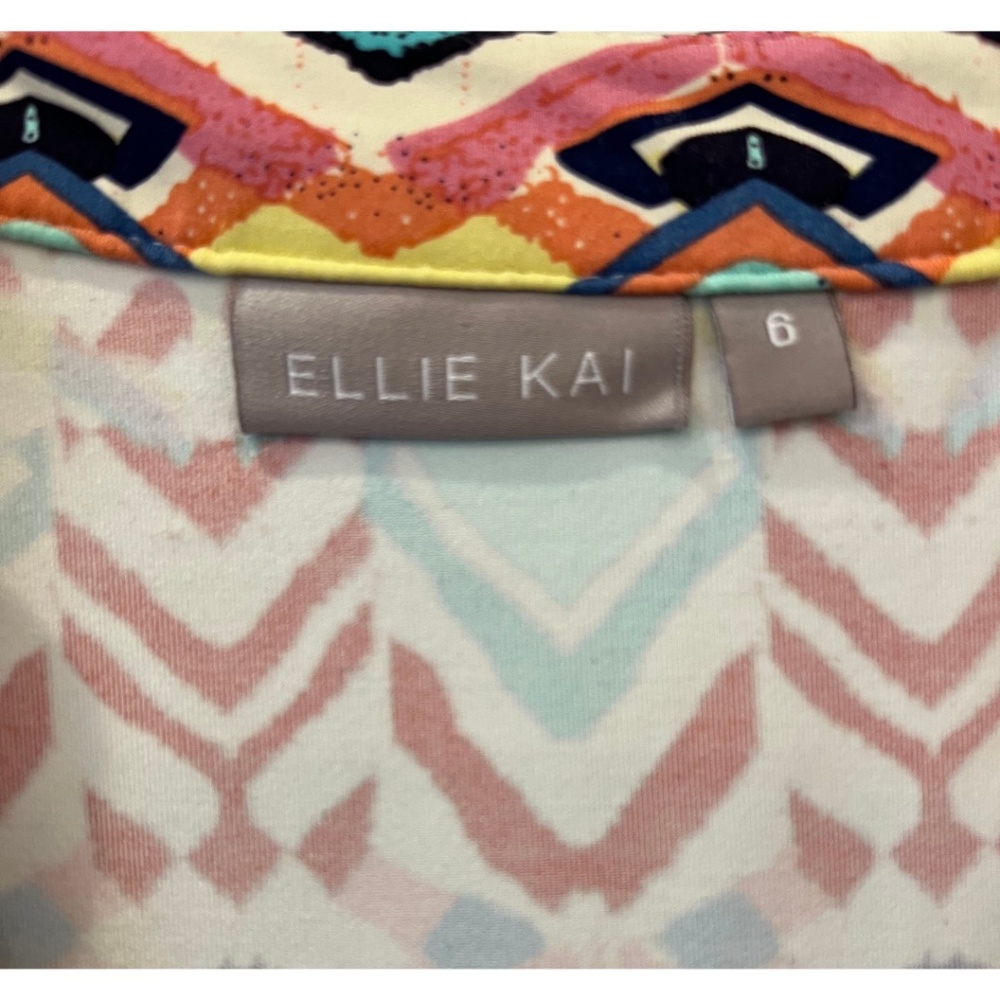 ELLIE KAI Colorful Geometric Print Dress - Picture 3 of 4